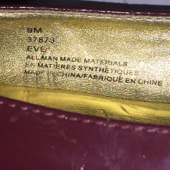 Trendzone Size 9M Burgundy Heels with Bow Tie - Picture 11 of 11